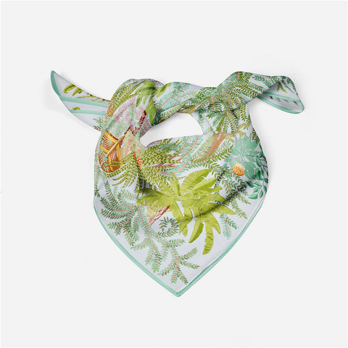 20.9" Silky Satin Square Scarf – Sweet Cream Style_CWASC0642