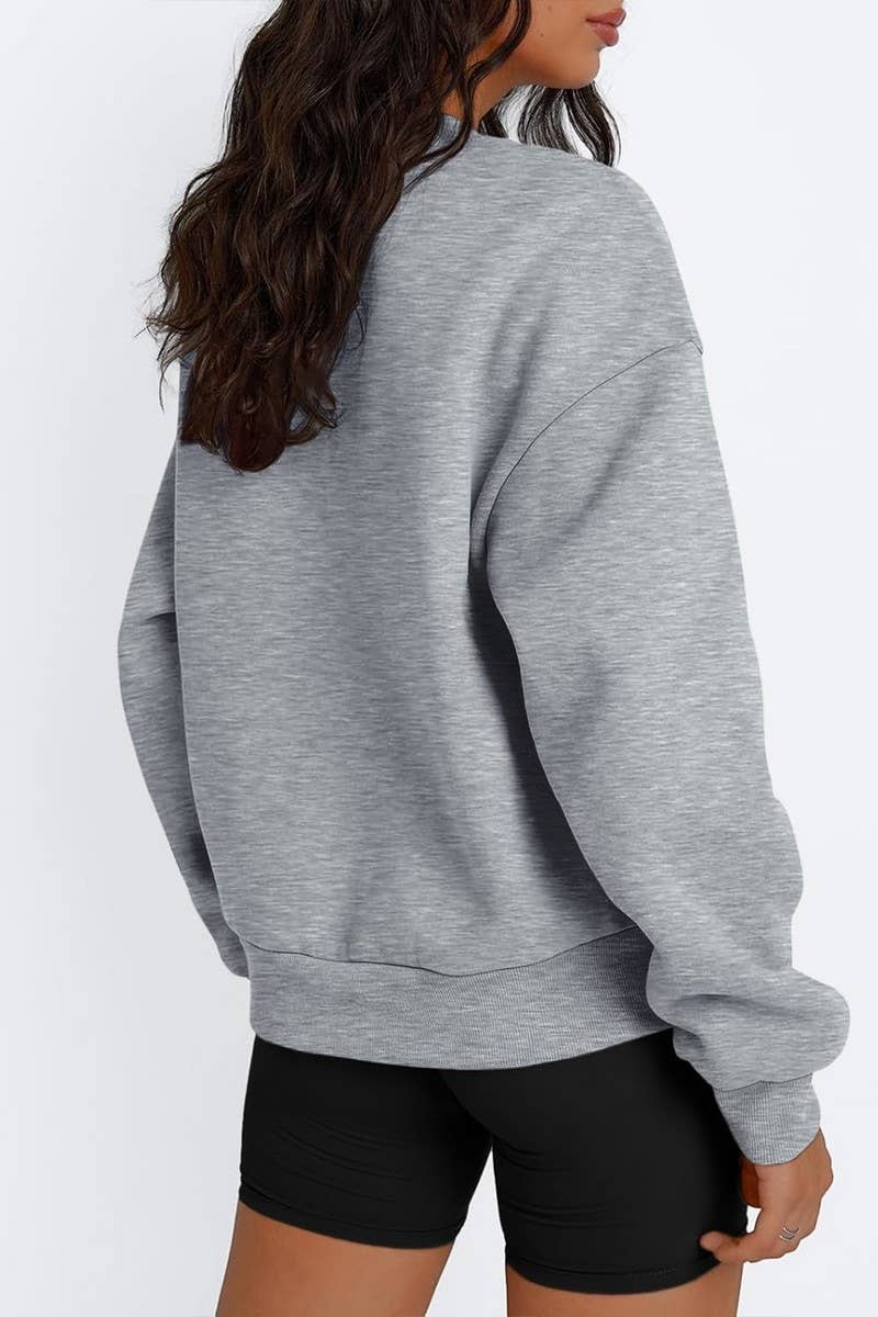 CWTBLL2464_ROUND NECK PRINTED CHRISTMAS SWEATSHIRT