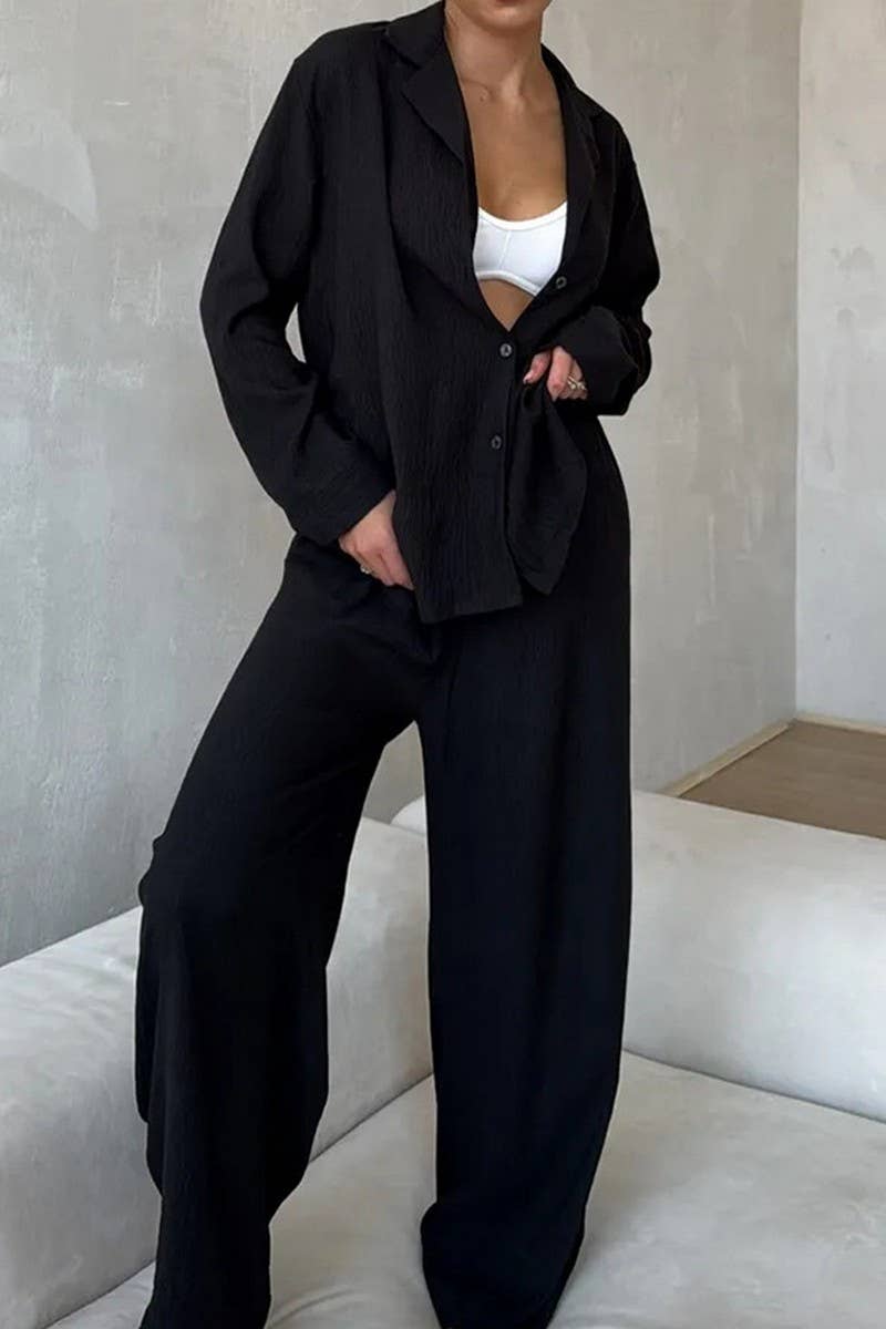 CWSPJ448_THIN LONG-SLEEVED HOME WEAR TWO-PIECE SET