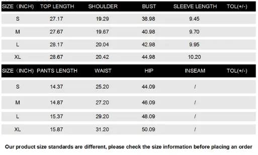 CWSS1074_SPRING AND SUMMER CASUAL LOOSE TWO-PIECE SUIT