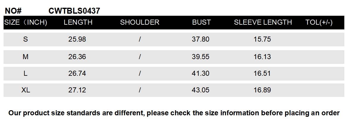 CWTBLS0437_V-Neck Short Sleeve Top