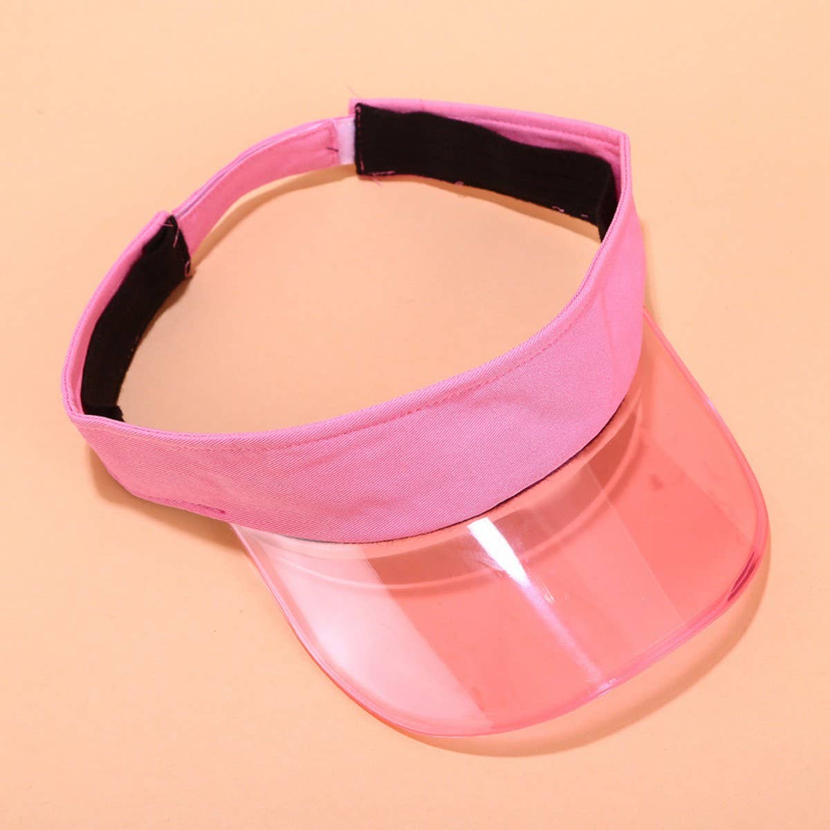 PVC Visor Hat - Summer Sunshade Cap for Beach_CWAH3285