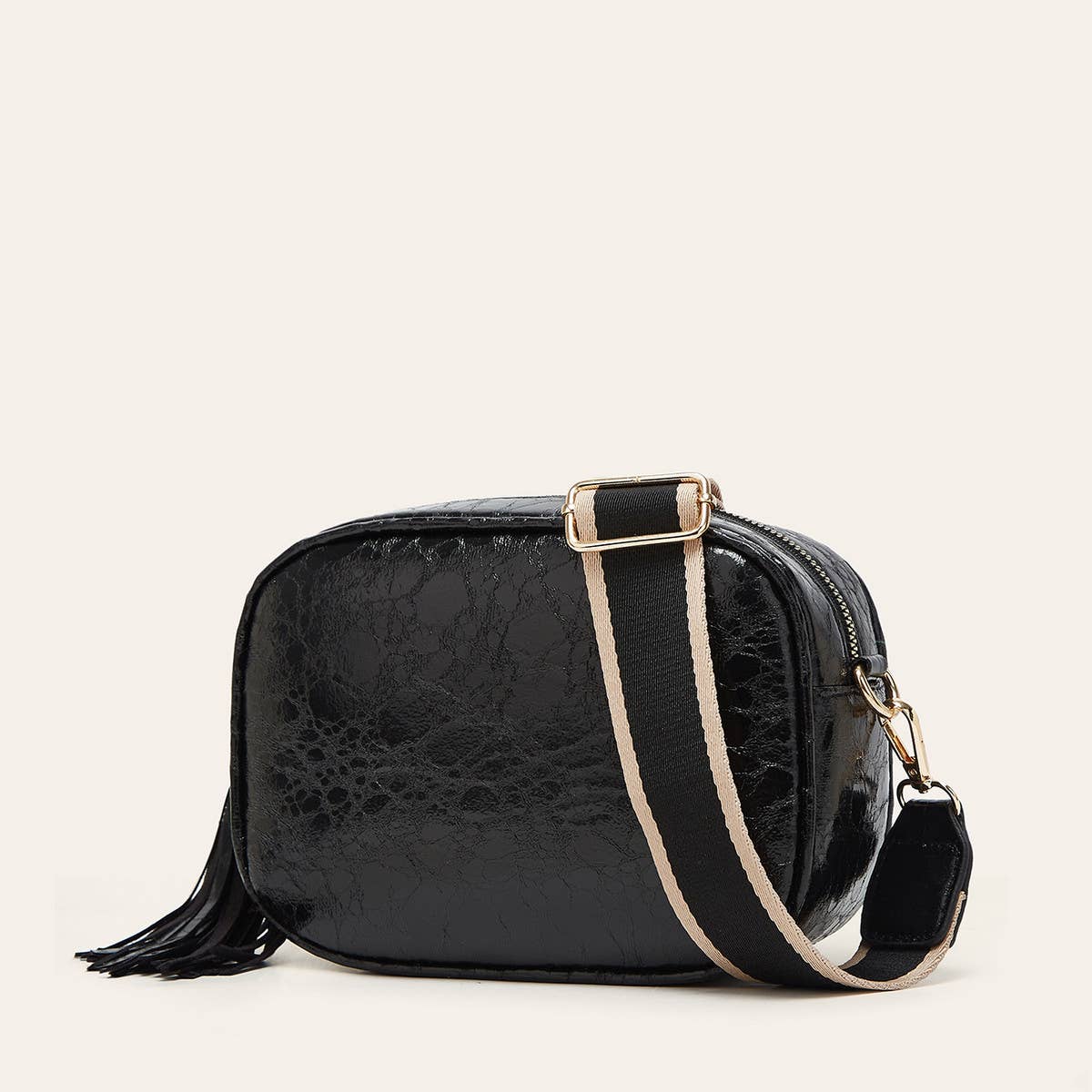 URBAN SIMPLE SEQUINED SMALL SQUARE SHOULDER BAG_CWAB2632