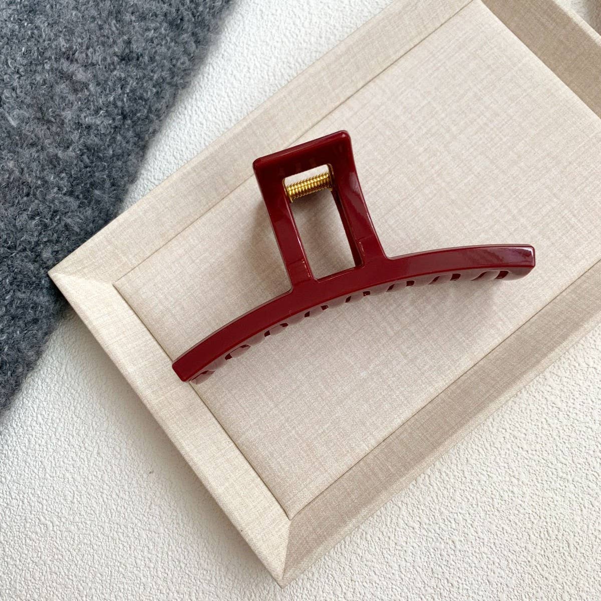 CWAHA4448_NEW RED ELEGANT AND HIGH-END HAIRPIN