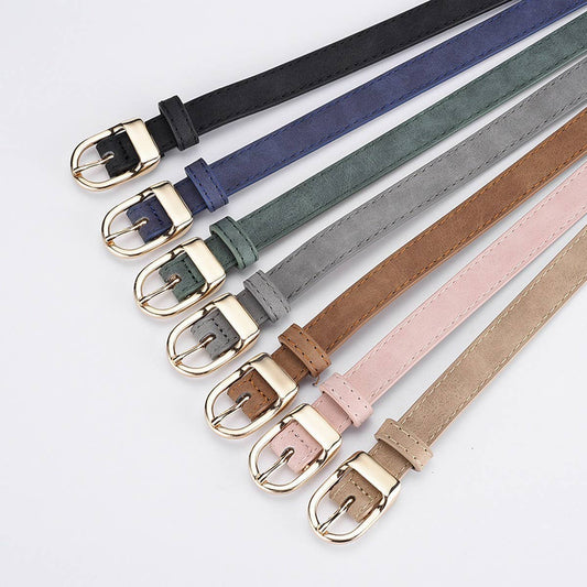 CWABE01257_FASHION ALLOY D BUCKLE BELT FOR WOMEN JEANS DRESS