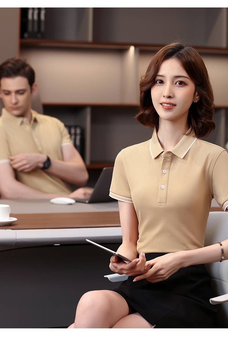 CWTBLS02449_EFFORTLESS STYLE SOLID POLO GOES WITH EVERYTHIN