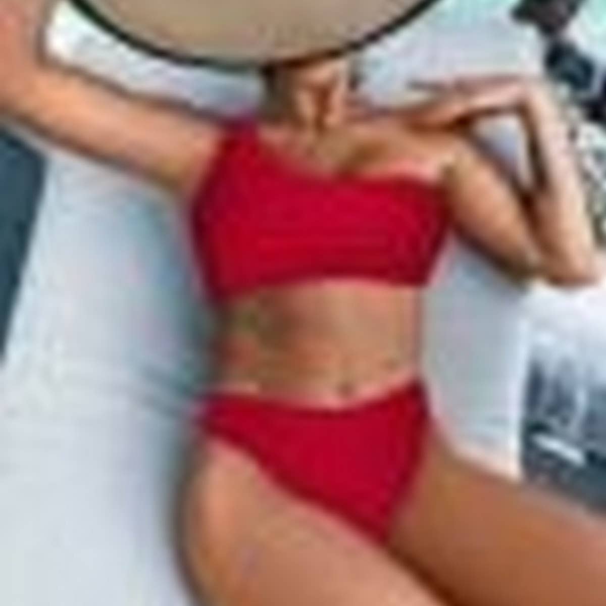 One Shoulder High Waist Bikini-Sexy Solid Swimsuit_CWMW0171