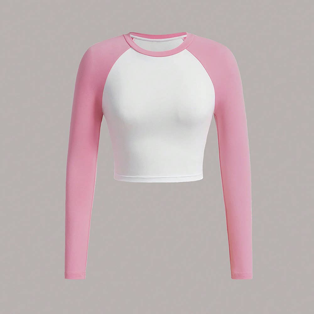 COLOR CONTRAST SHORT HOTTIE TIGHT-FITTING BASE