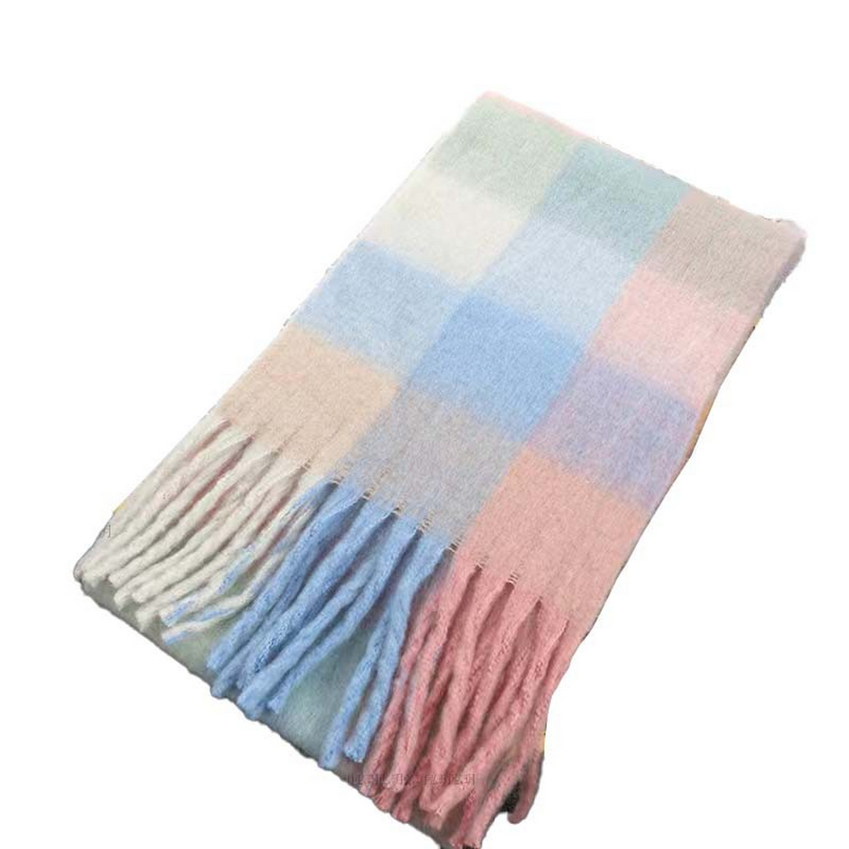 Colorful Tartan Scarf ? Cozy Thick Winter Wrap