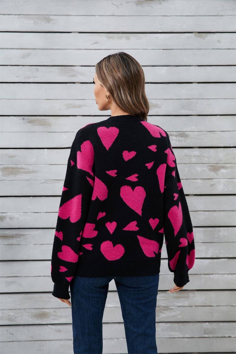 CWOSWL5779_LONG SLEEVE VALENTINE'S DAY HEART SWEATER
