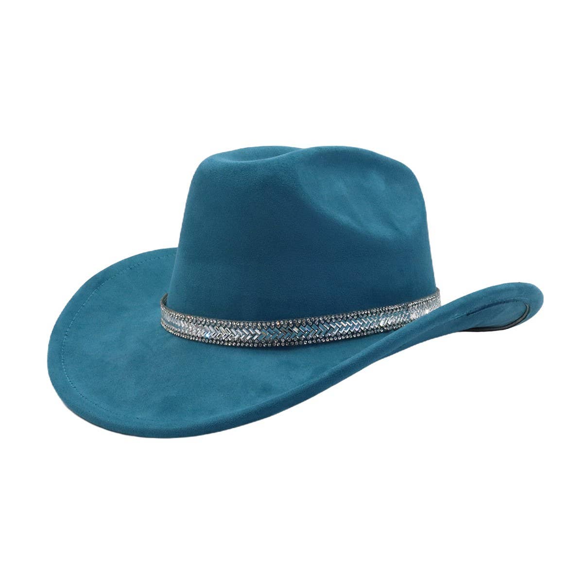 Soft Suede Fedora Hat Western Cowboy Style_CWAH04419