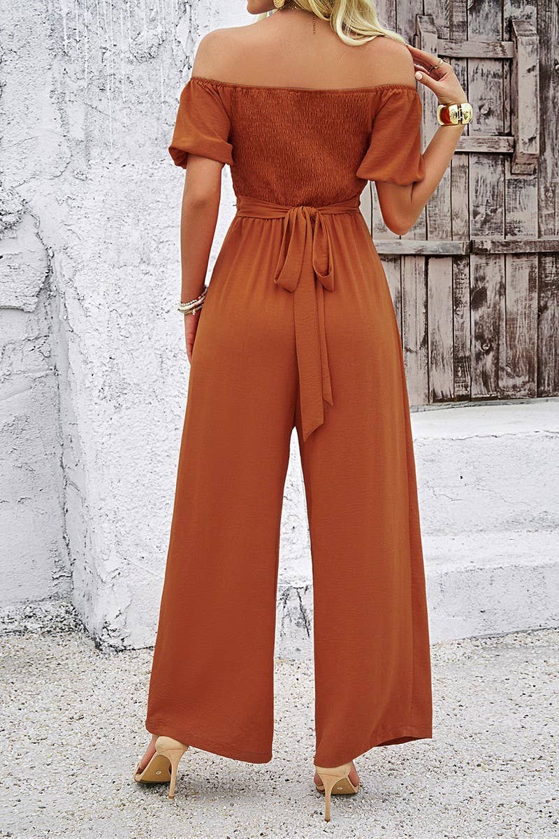 CWSS1180_CASUAL STYLE ONE-SHOULDER BELLY-BARING JUMPSUIT