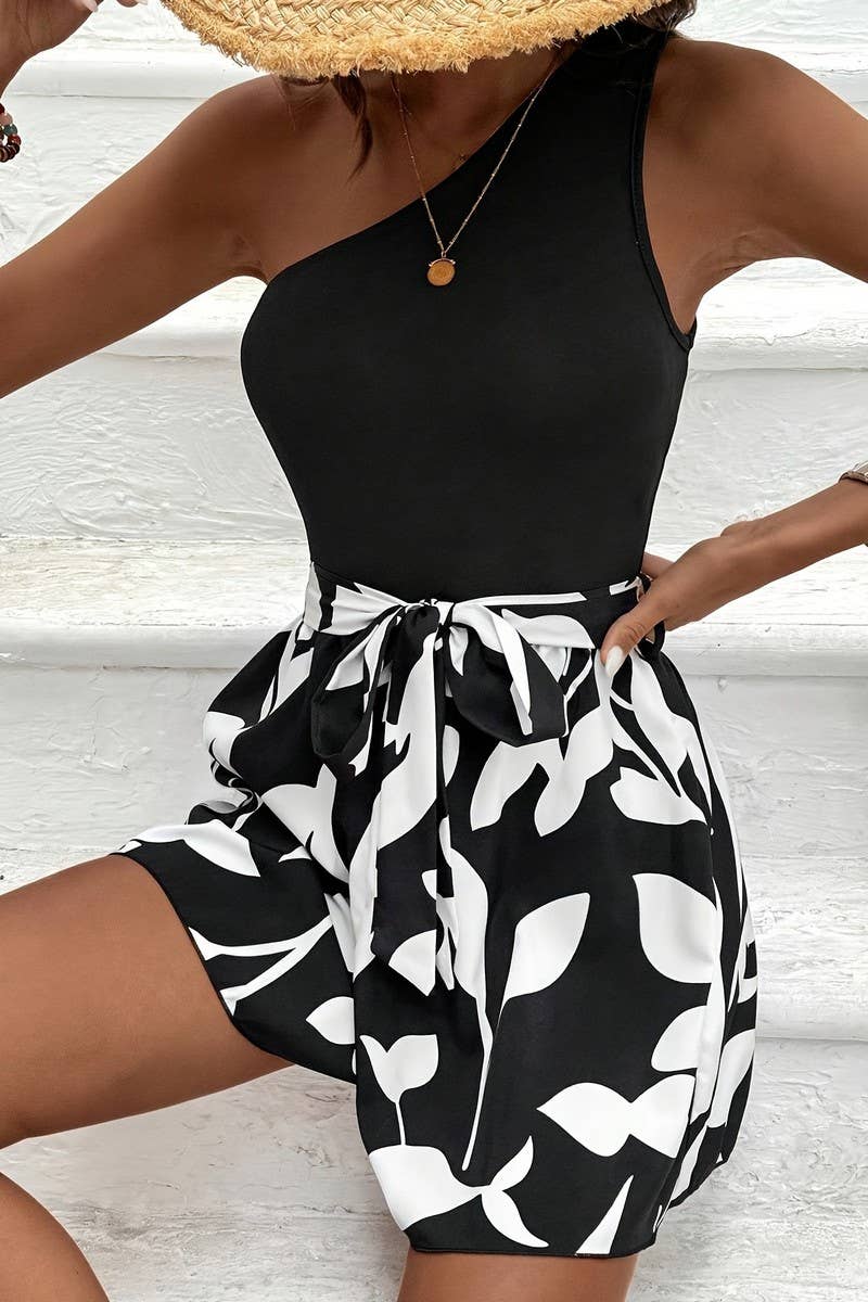 CWSBSSL0161_SUMMER OFF-SHOULDER SLEEVELESS SHORTS