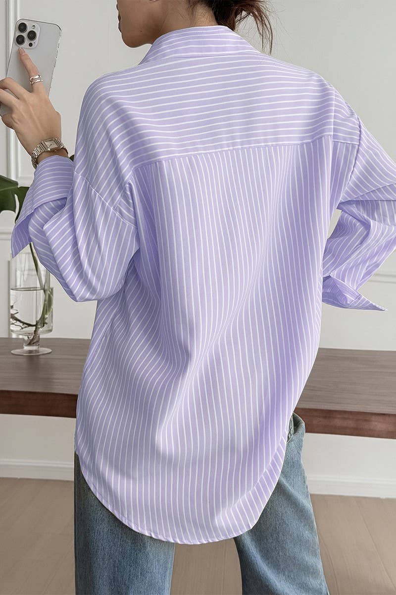 CWTSTL01003_CASUAL VACATION STRIPED LONG SLEEVE SHIRT