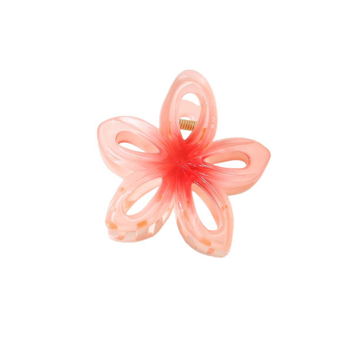 Hollow Gradient Flower Hair Claw Clips?Summer Clip