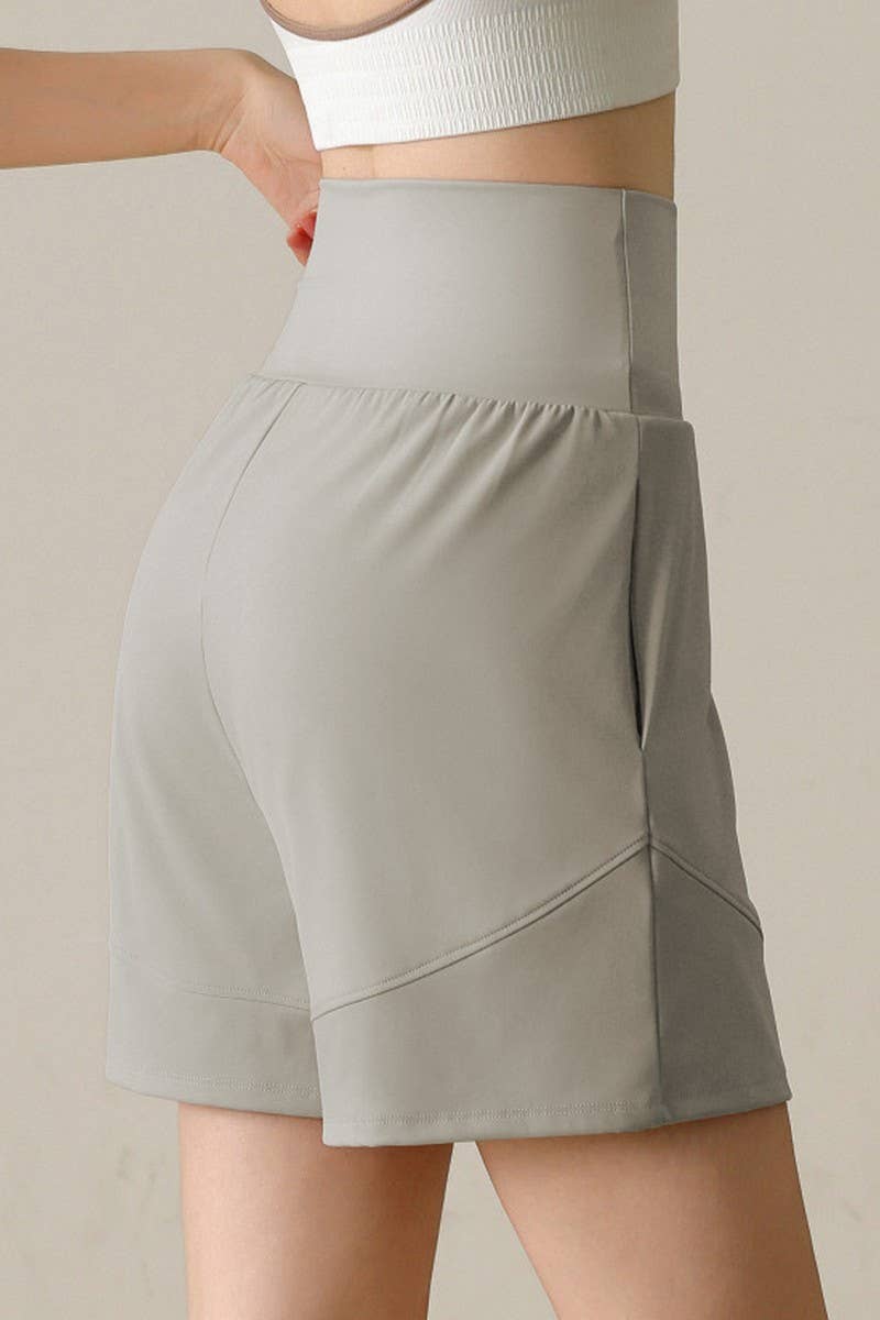 CWBSP0223_HIGH WAISTED YOGA CASUAL SPORTS SHORTS