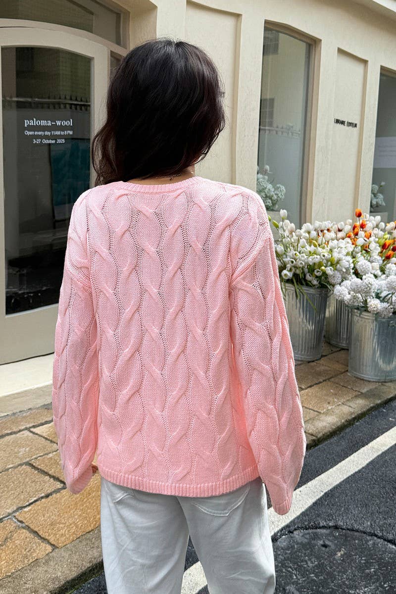 CWOSWL07484_CASUAL SIMPLE LONG SLEEVE SOLID SWEATER