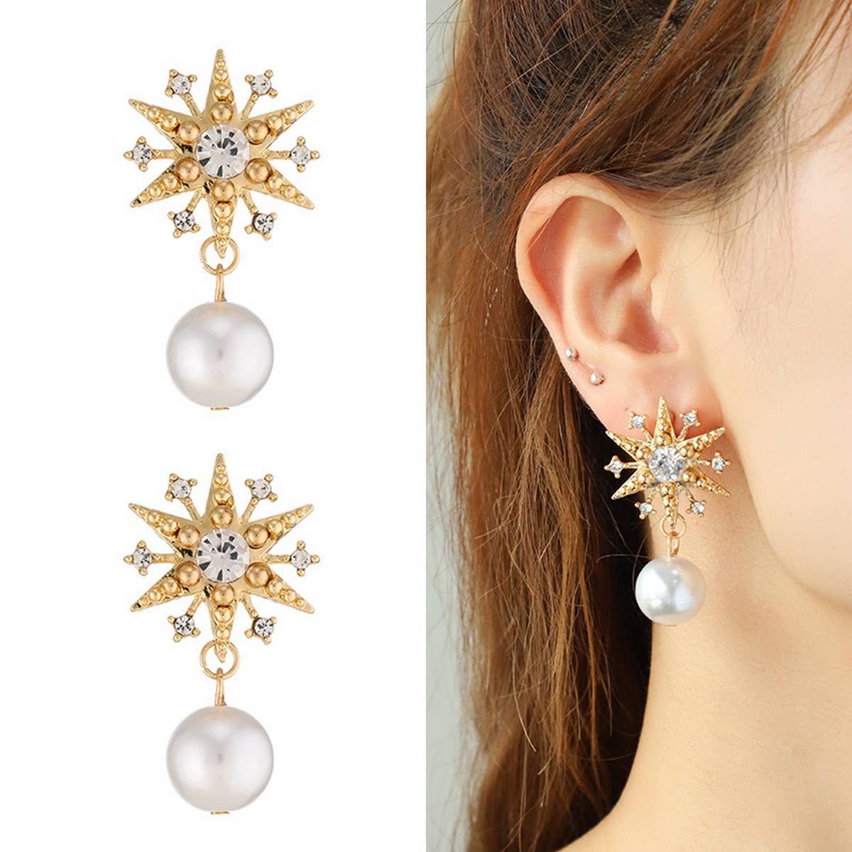 TEMPERAMENT SIX-POINTED STAR DIAMOND FASHION SUIT
