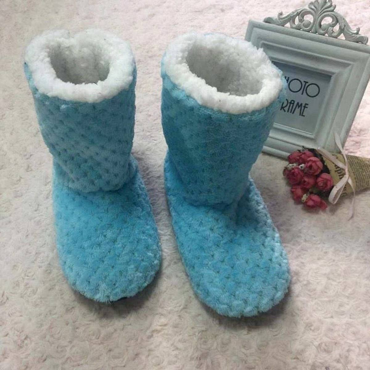 WINTER WARMTH AND NON-SLIP SOFT SOLE SOCK SLIPPERS