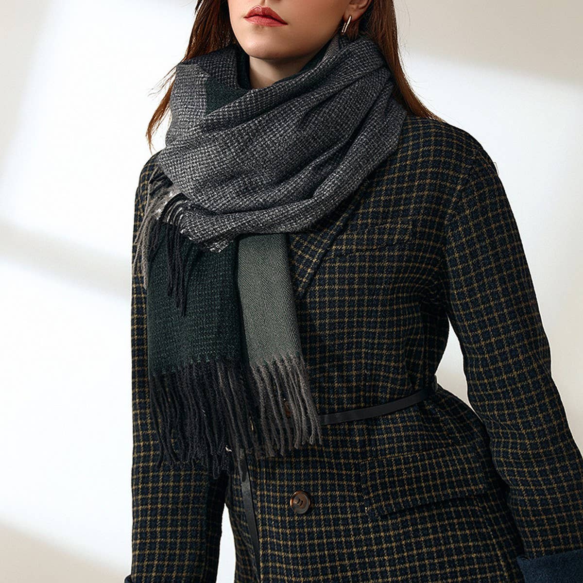 SOFT PASHMINA SHAWL SOLID SHAWL WRAP SCARF_CWASC0200
