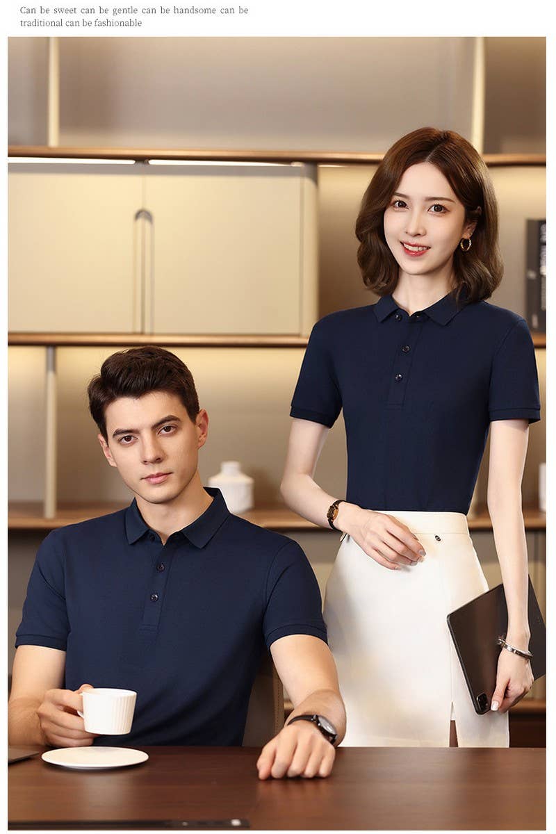 CWTBLS02457_SLIM FIT SOLID COLOR POLO SHIRT WOMEN