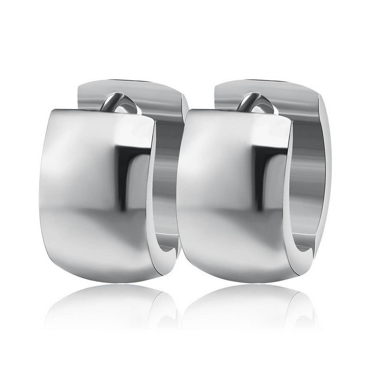 SMALL 18K GOLD HUGGIE HINGED HOOP EARRINGS_CWAJE0568