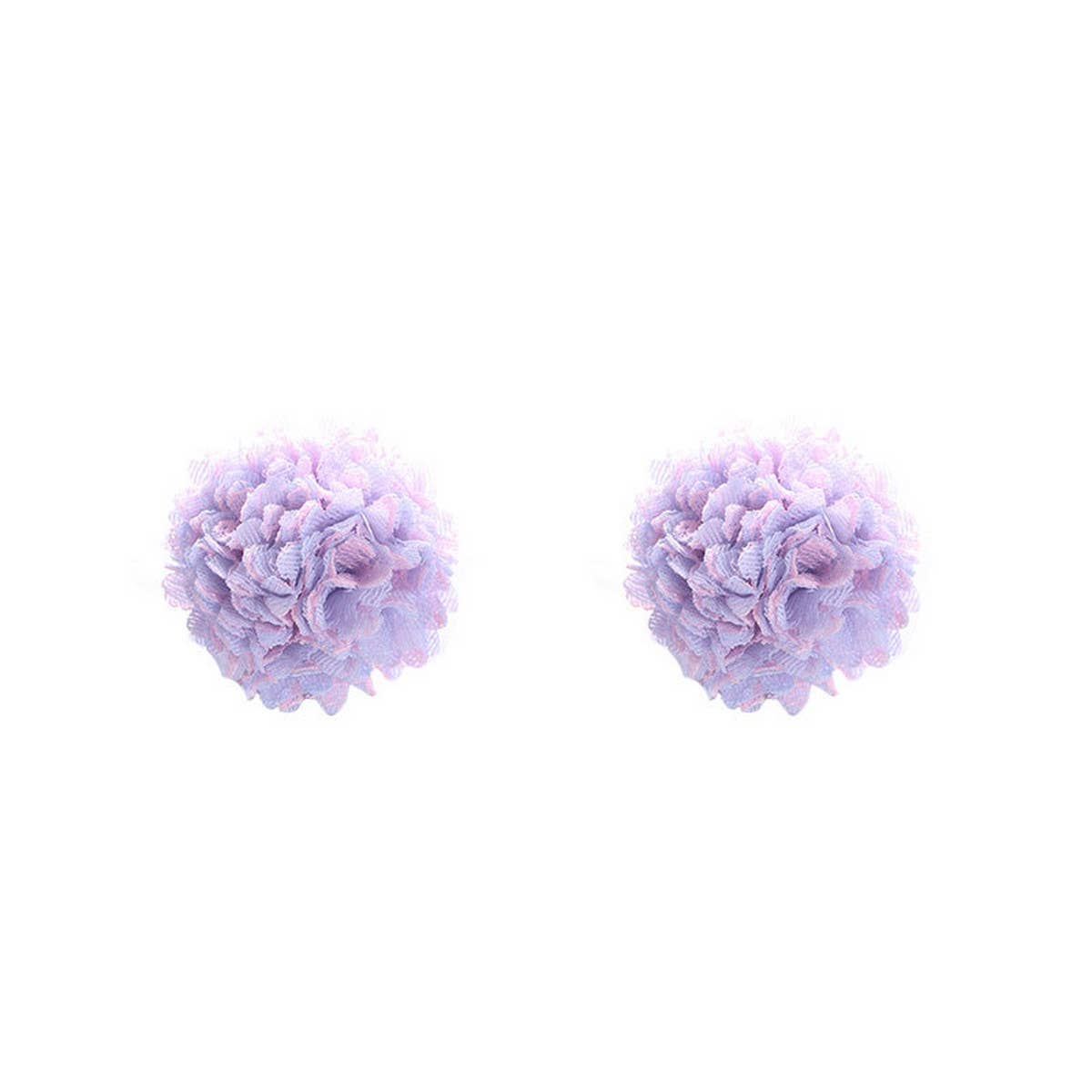 Vintage Rose Fabric Stud Earrings ? Handmade Chic