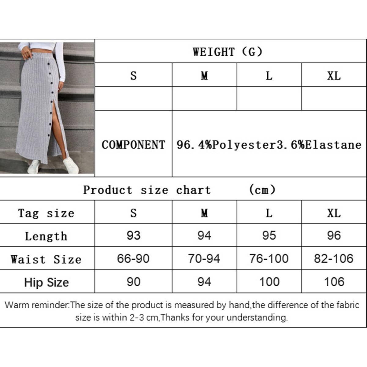 ALL-IN-ONE HIGH-WAIST LOW-HANGING COMMUTER SKIRT