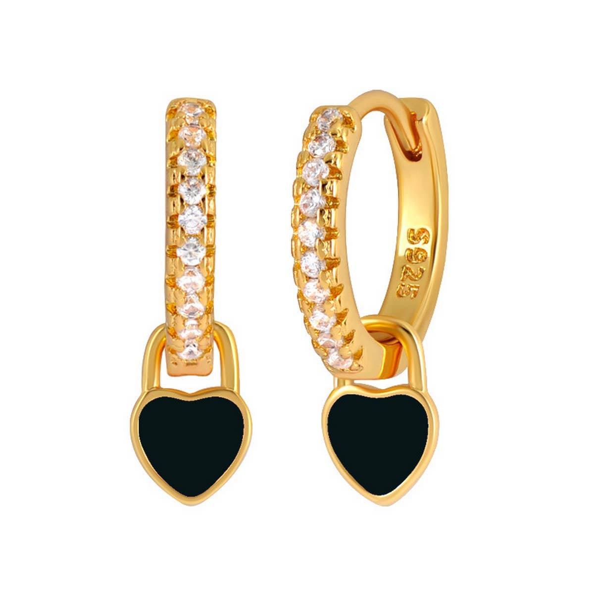 NEW SIMPLE MULTI-COLOR LOVE GEOMETRIC EARRINGS