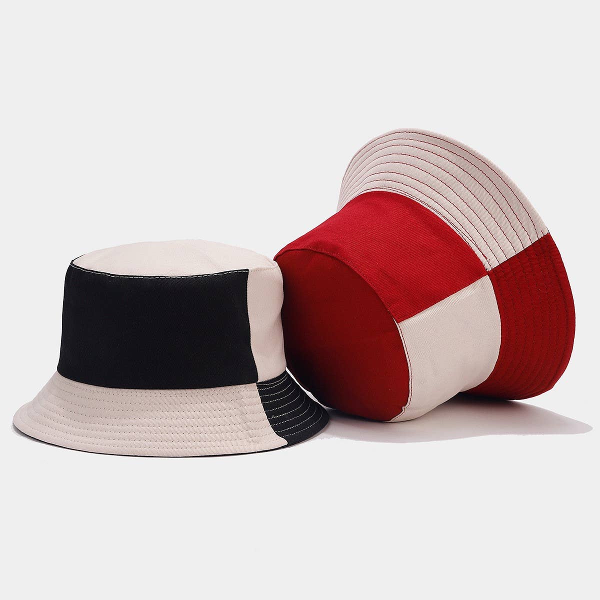 OUTDOOR SUN VISOR SPLICING BUCKET HAT_CWAH1635