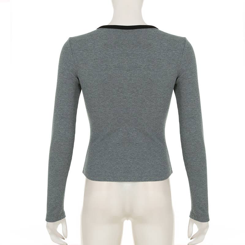 DARK STYLE VINTAGE CHAIN PRINT CREW NECK T-SHIRT