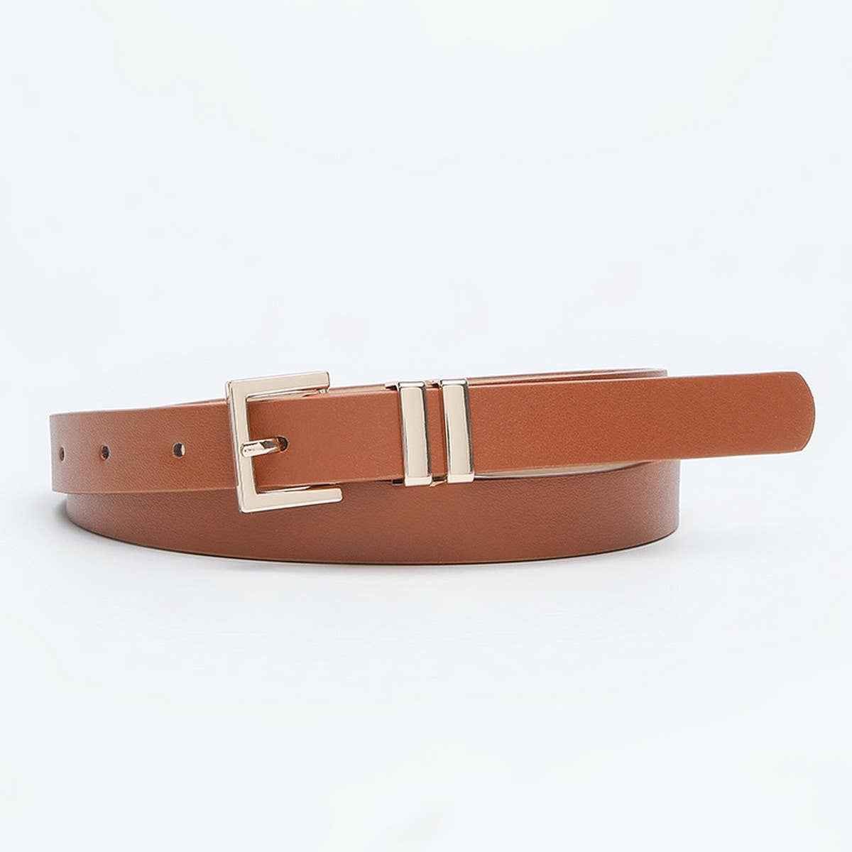 SIMPLE ALL-MATCH DRESS WITH SLIM WAIST BELT_CWABE0593