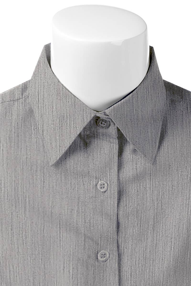 CWTSTS118-P_Slim Classic Short Sleeve Bttn Down Collar Shirt