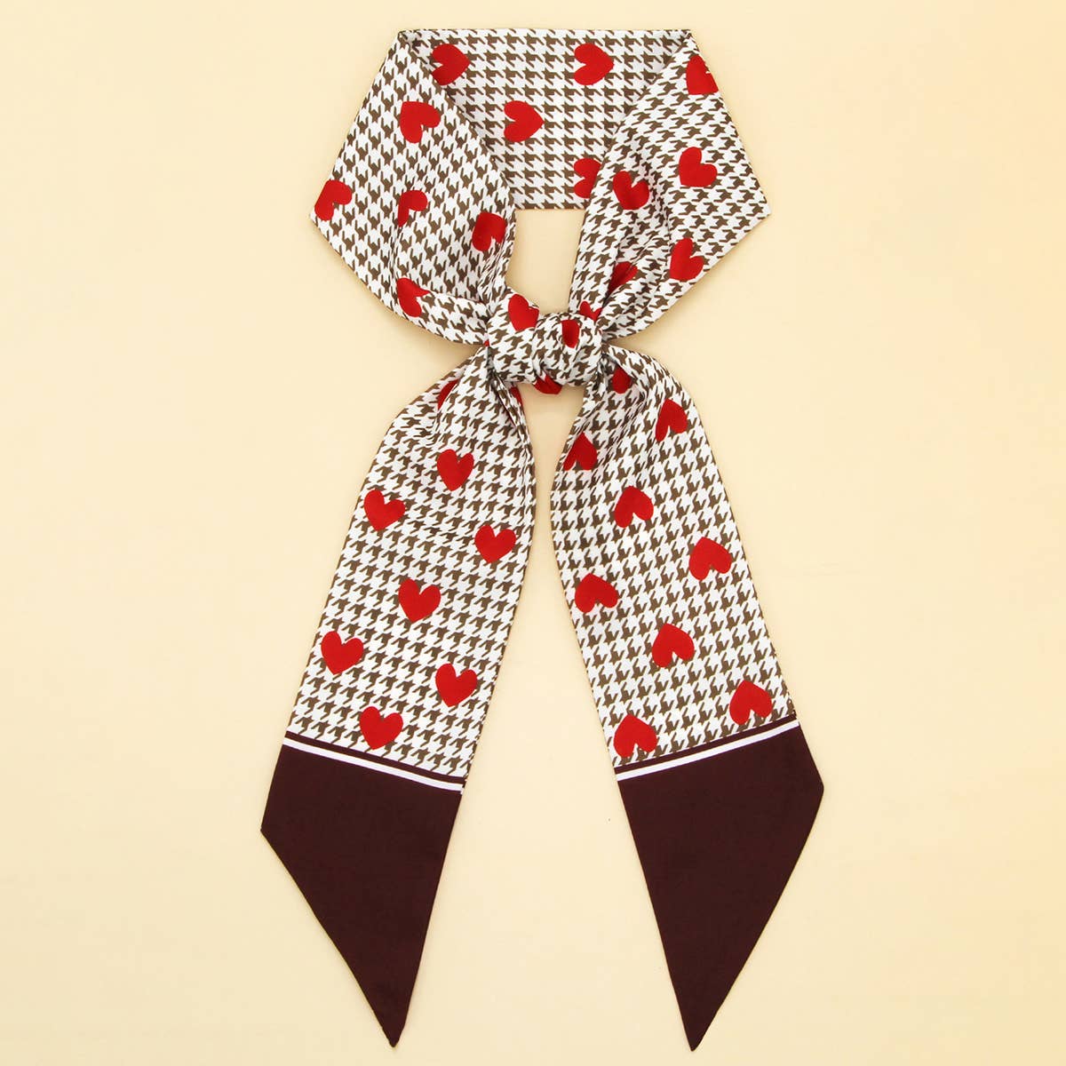 Chic Floral Letter Twilly Scarf Gift Wrap_CWASC0098